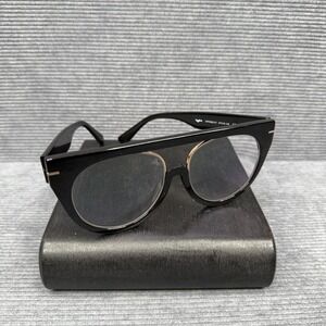 Y2k Vooglam Eyeglasses VFP0263-01 Black Gold Flat Top Cat Eye  Frames 57-16-145